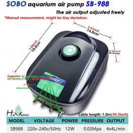 BOBO aquarium air pump SB-988 (Free Shipping)
