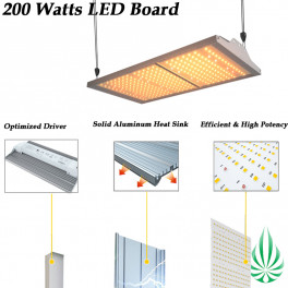 LED Model Q Grow Light 200 Watts Full Spectrum (Free Shipping)