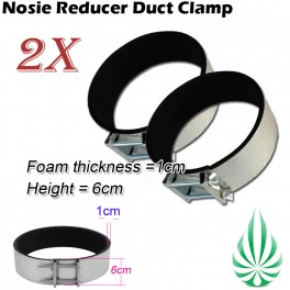  [2x] Noise Reducer Clamp 4"/6"/8"/10"/12"