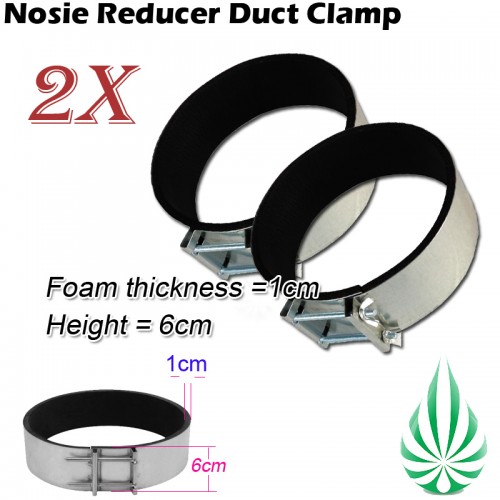  [2x] Noise Reducer Clamp 4"/6"/8"/10"/12" (Free Shipping)