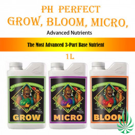 Advanced Nutrients pH Perfect Grow Bloom Micro 3-Part Nutrient Hydroponics 3x1L