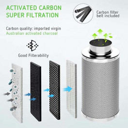 6"/150mm Carbon Filter 150x350mm (Free Shipping)