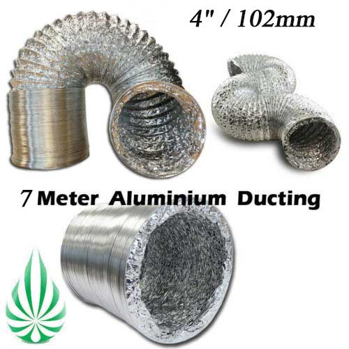  4"/102mm Aluminum Duct 7 meter