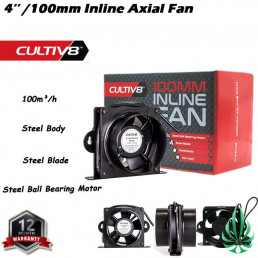  Cultiv8 4'' Inline Axial Fan