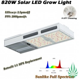 LED Solar Grow Light 820W Full Spectrum (Free Shipping)