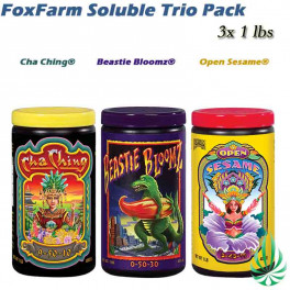 FoxFarm Soluble Trio Pack Fertilizer Open Seasame Cha Ching Beastie Bloomz 3x1lb Free Shipping