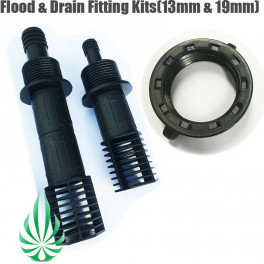 Flood Drain Tray System Flow Fitting Kit 13MM & 19MM Outlet(Free Shipping)