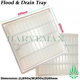 Flood Drain Tray 850x850x80mm 