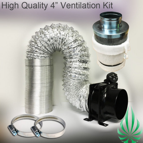 4"/100mm  Ventilation Fan Filter Kit