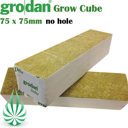 10pics Grodan Rockwool Block 75x75mm (flat top) Free Shipping