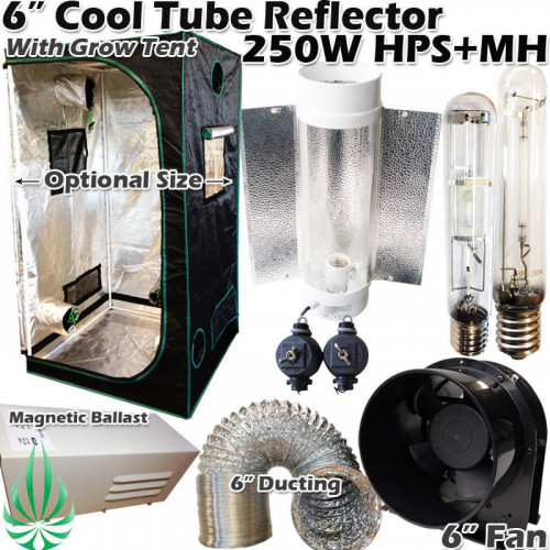 6" Cool Tube 250w MH/HPS Tent Kit 