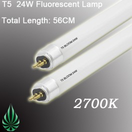 2pcs of HO T5 24w/2700K Bub