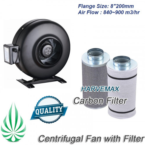 8“ Centrifugal Fan With Filter (Free Shipping)
