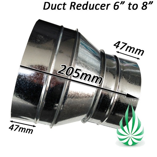 6" to 8" Duct Reducer (free shipping)